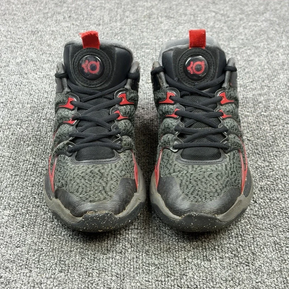 Nike Air KD 17 Late Night Black/Red Bred Basketball Size 4.5 FJ9487-001